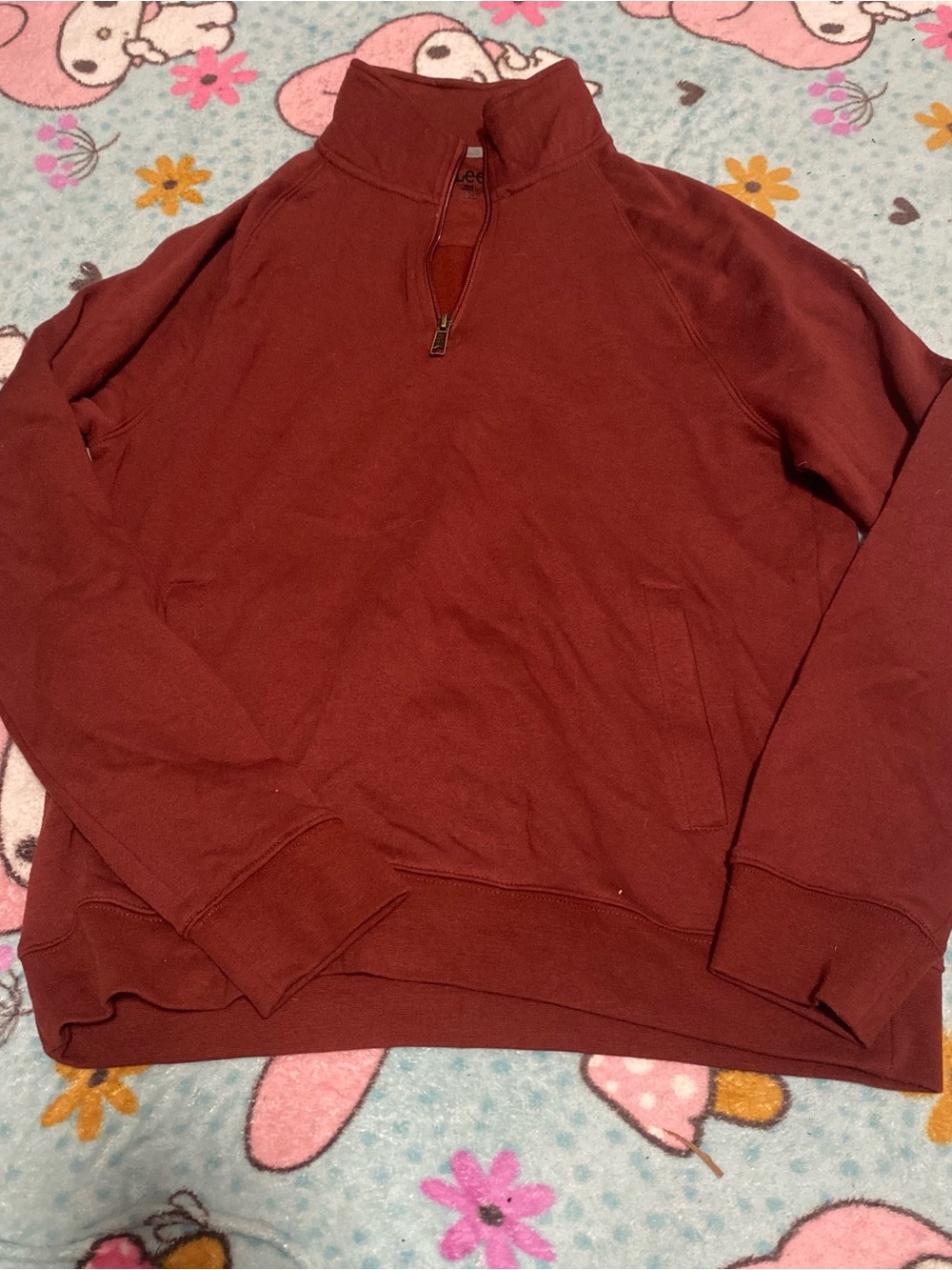 Lee Women's Zip-Up Pullover Jacket in Deep Burgundy